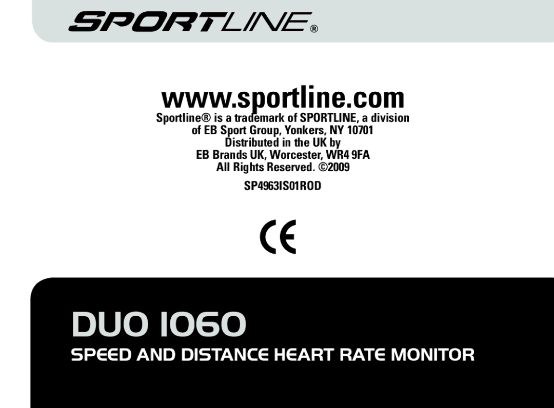 Sportline DUO 1060 manual SP4963IS01ROD 