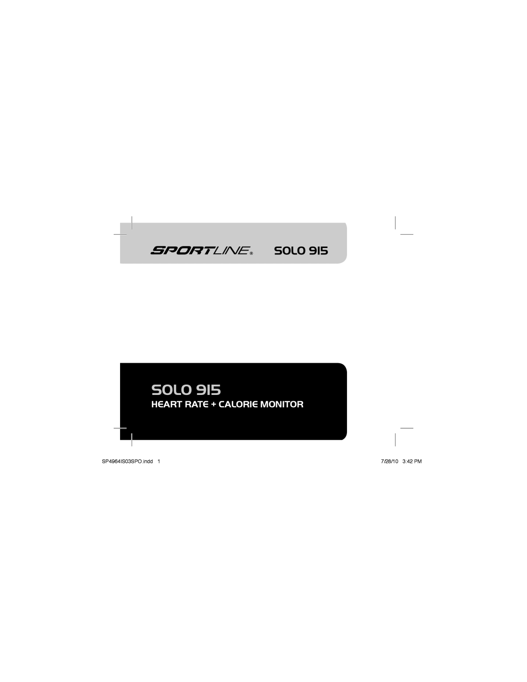 Sportline Solo 915 manual 