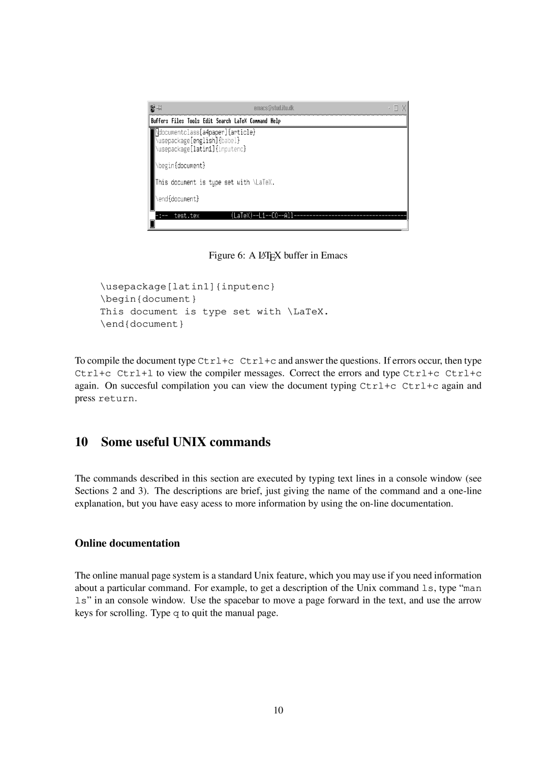 Spring Switzerland GmbH 2000 manual Some useful Unix commands, Online documentation 