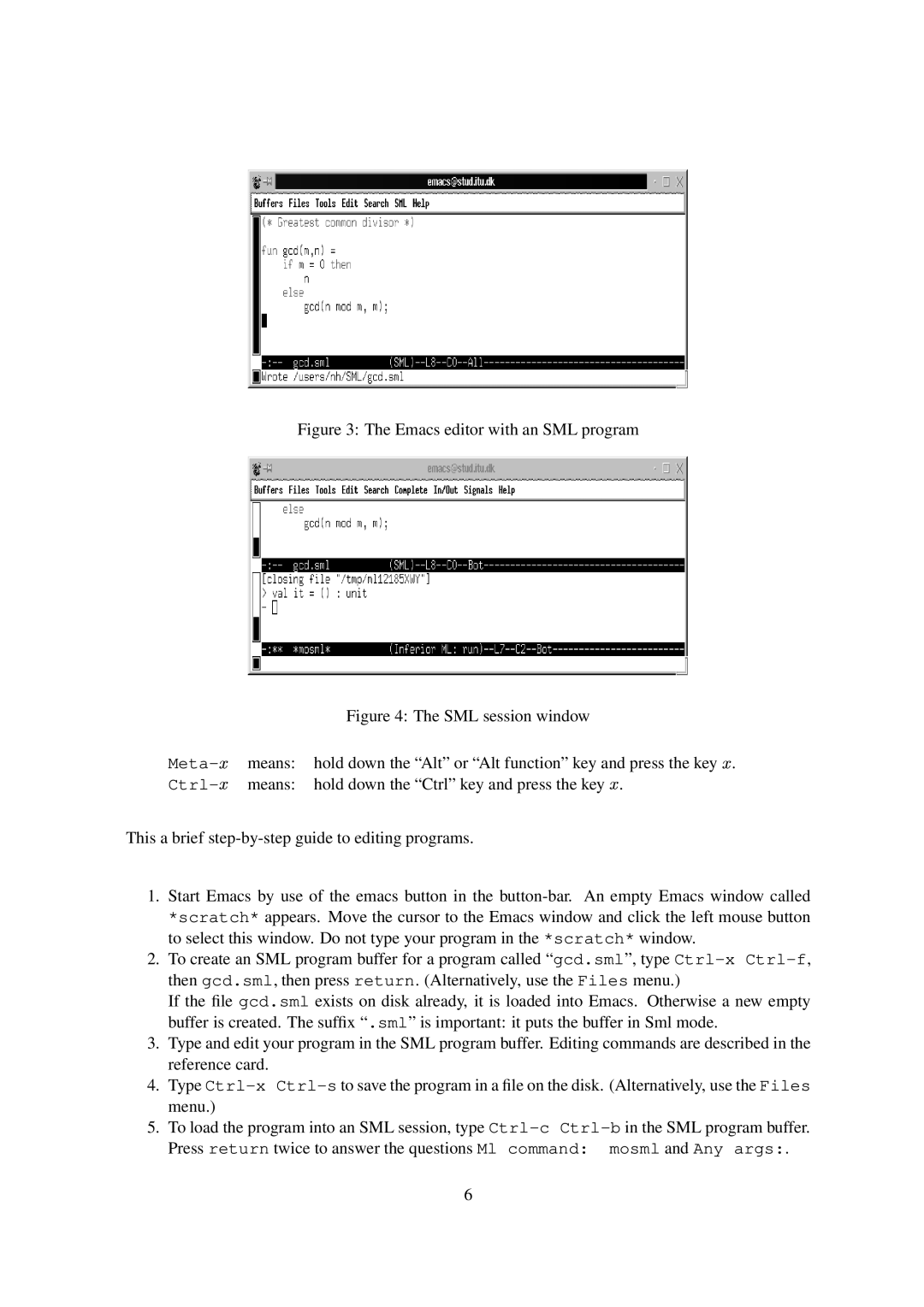 Spring Switzerland GmbH 2000 manual Emacs editor with an SML program 