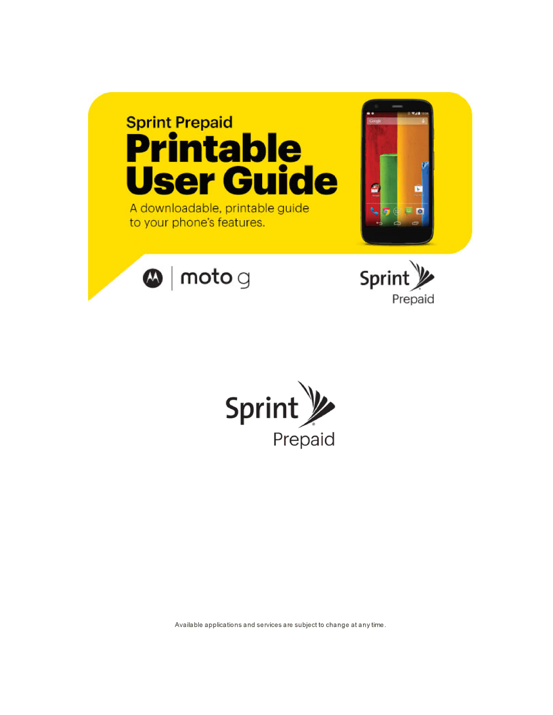 Sprint Nextel 105 manual 