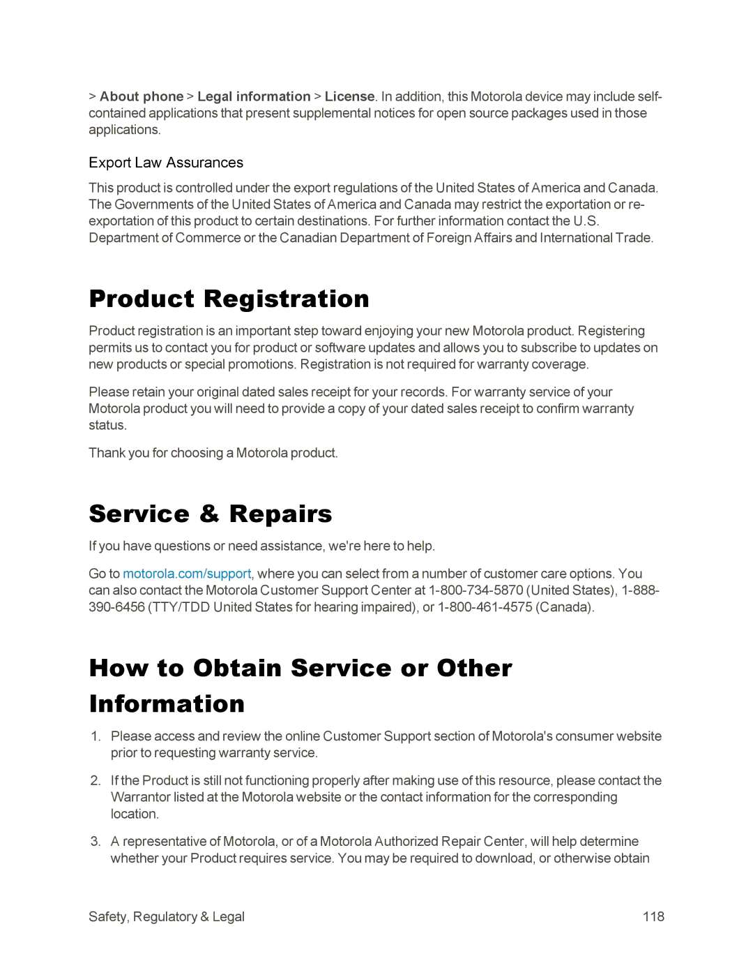 Sprint Nextel 105 manual Product Registration, Service & Repairs, How to Obtain Service or Other Information 