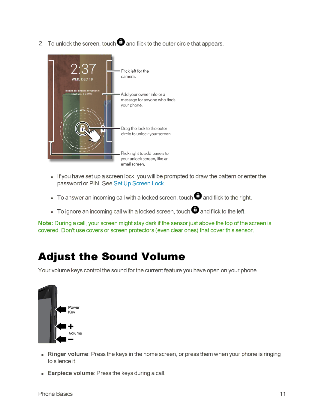 Sprint Nextel 105 manual Adjust the Sound Volume 