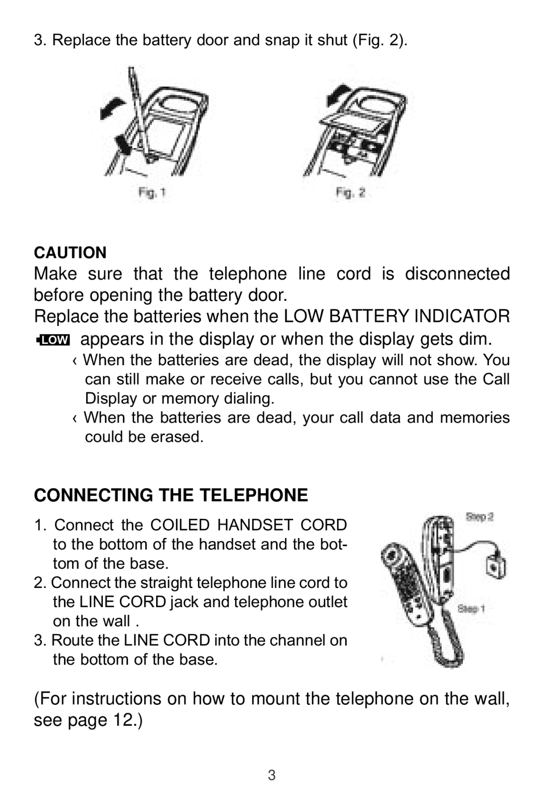 Sprint Nextel 2012J operating instructions Connecting the Telephone 