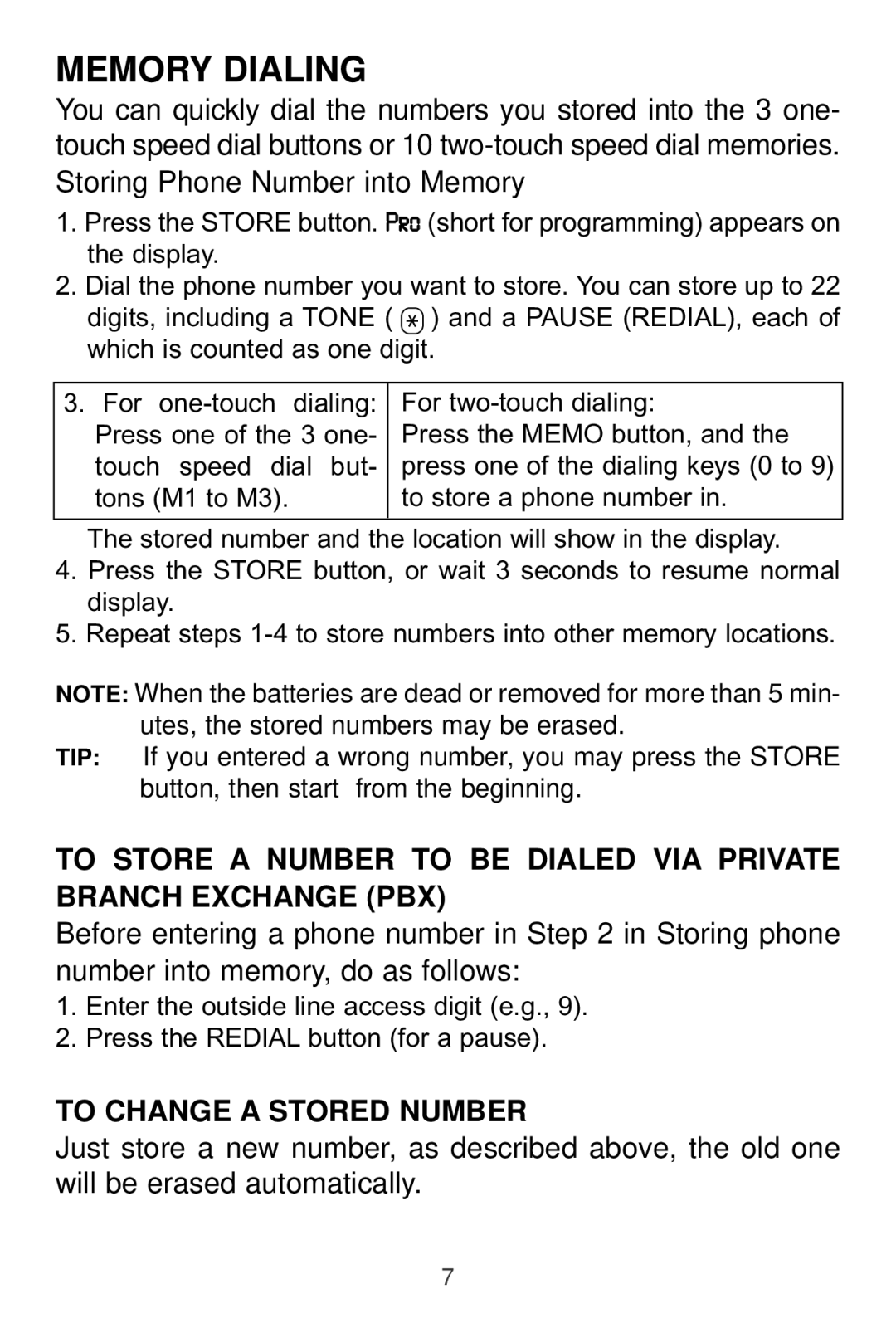 Sprint Nextel 2012J operating instructions Memory Dialing, To Change a Stored Number 