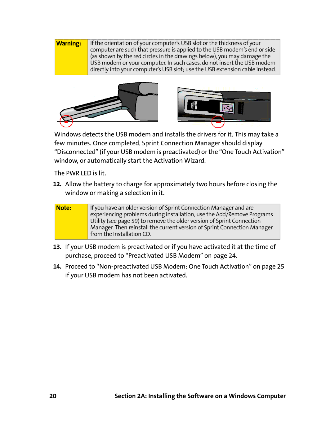 Sprint Nextel 595U manual Installing the Software on a Windows Computer 