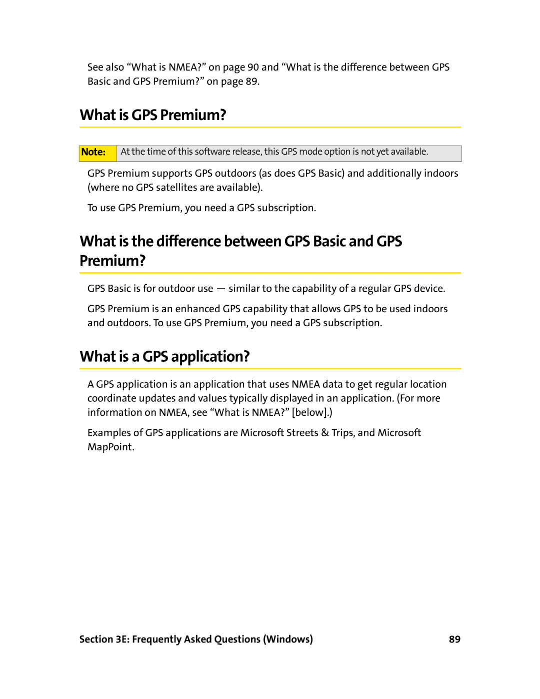 Sprint Nextel 595U manual What is GPS Premium?, What is the difference between GPS Basic and GPS Premium? 