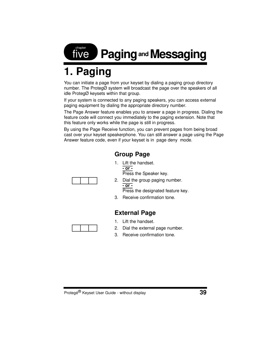 Sprint Nextel 699030 manual Paging, Group, External 