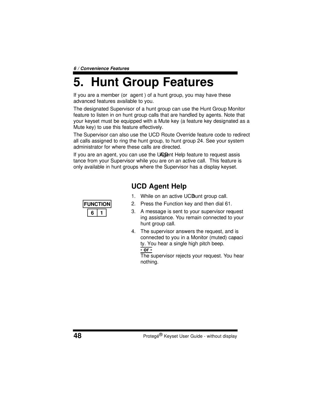 Sprint Nextel 699030 manual Hunt Group Features, UCD Agent Help 