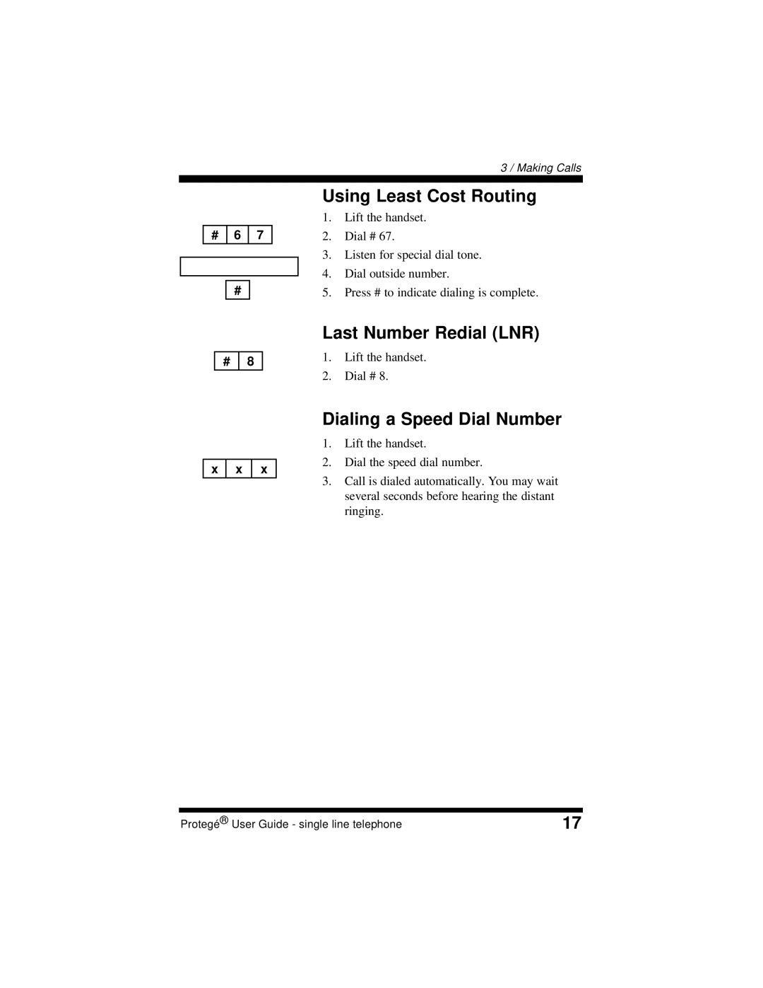 Sprint Nextel 699031 manual Using Least Cost Routing, Last Number Redial LNR, Dialing a Speed Dial Number 