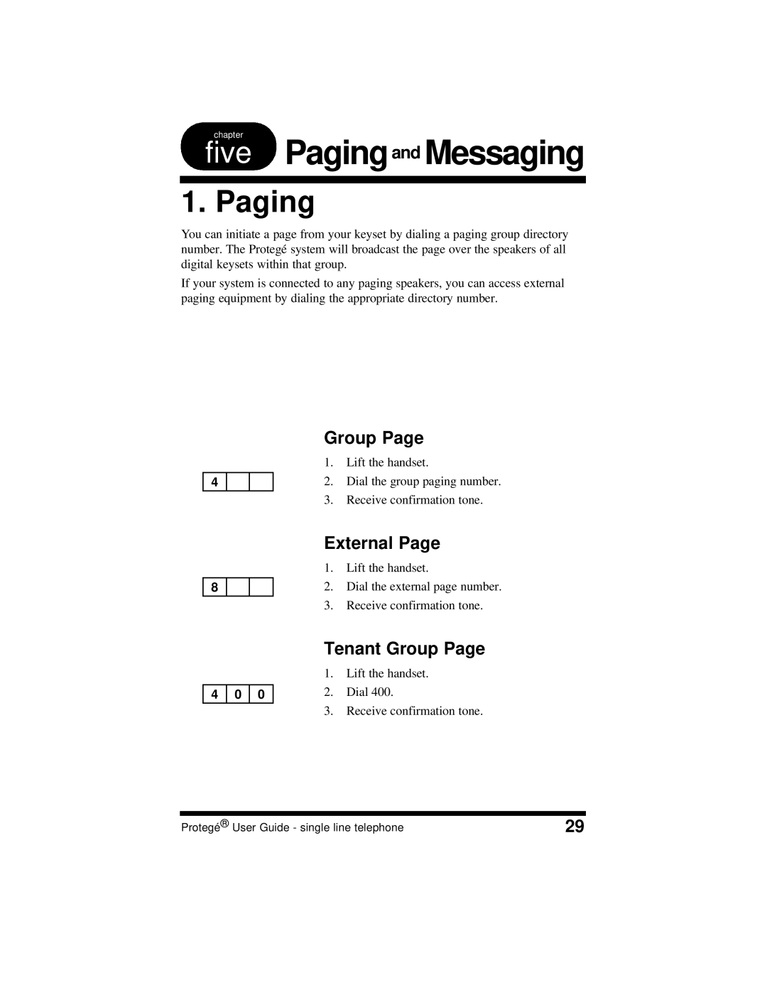 Sprint Nextel 699031 manual Paging, External, Tenant Group 