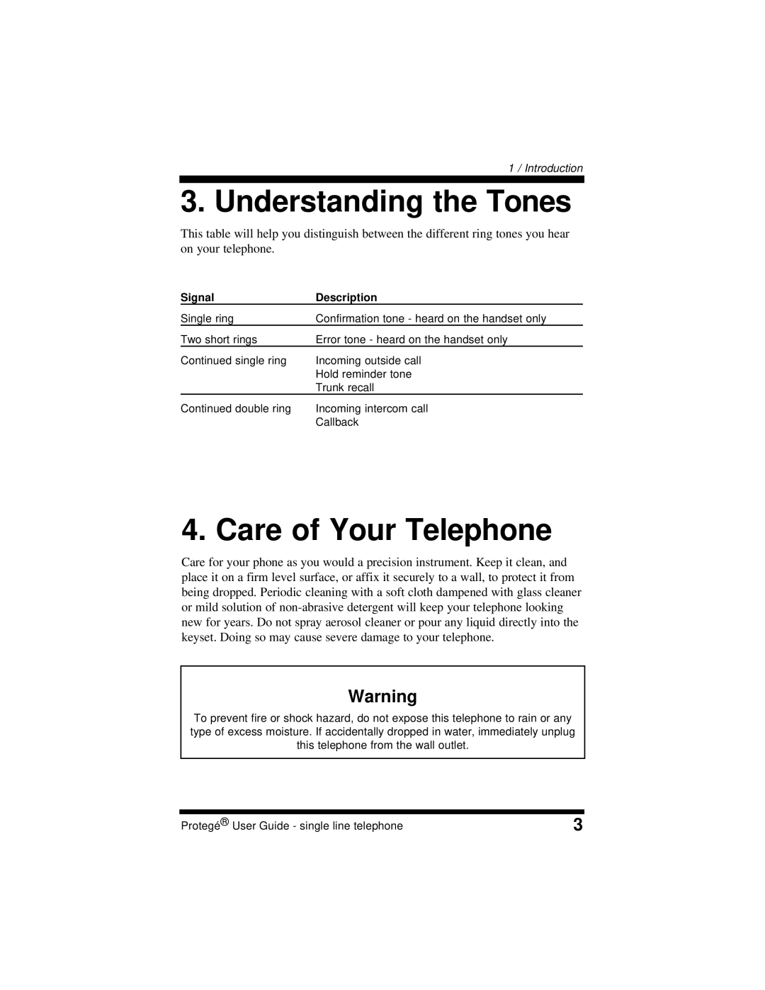 Sprint Nextel 699031 manual Understanding the Tones, Care of Your Telephone 