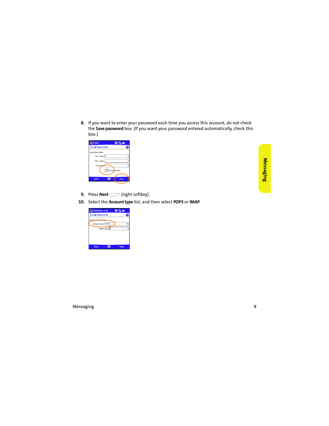 Sprint Nextel 700wx manual Messaging 