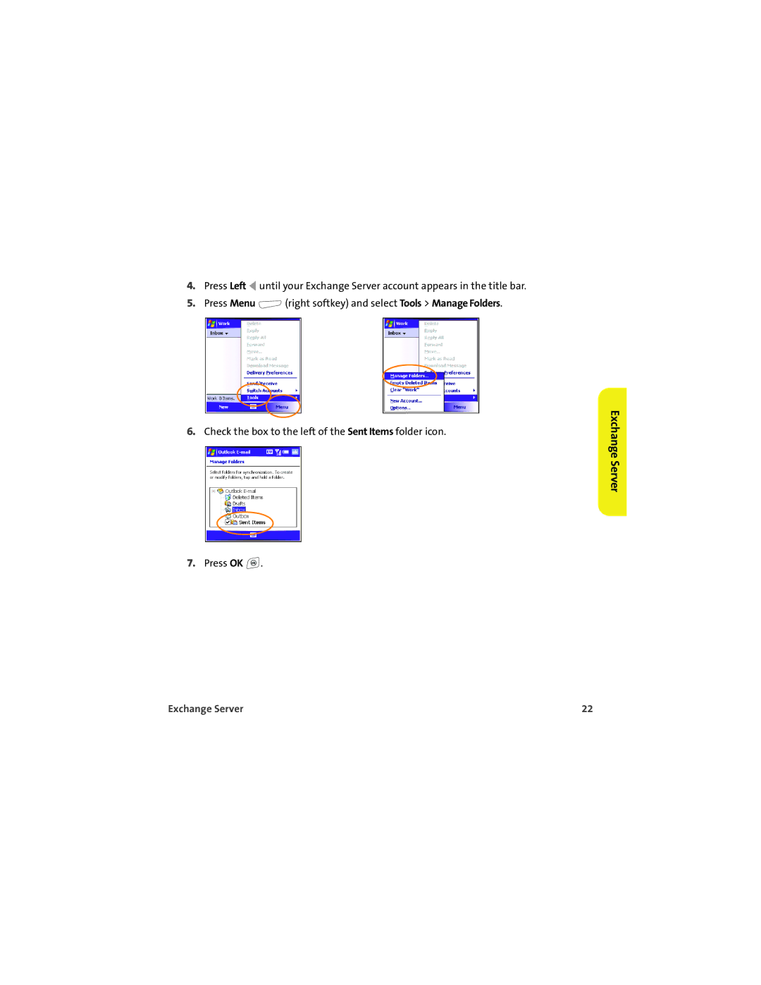 Sprint Nextel 700wx manual Exchange Server 