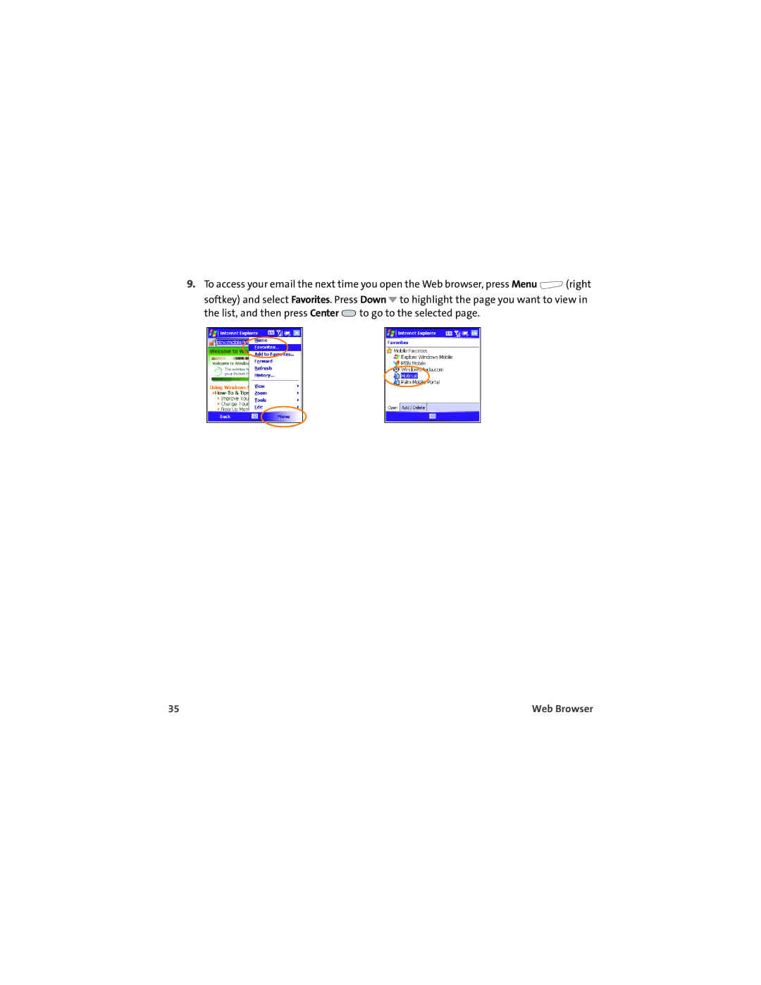 Sprint Nextel 700wx manual Web Browser 