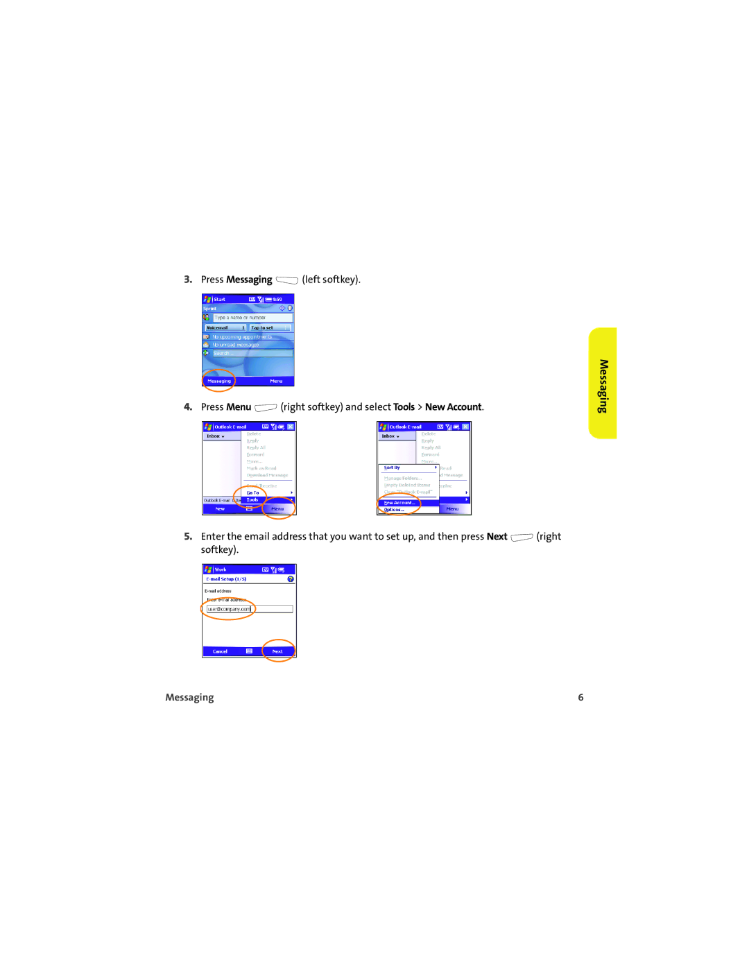 Sprint Nextel 700wx manual Messaging 