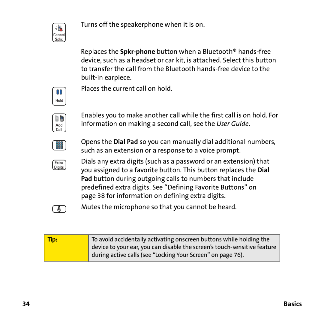 Sprint Nextel 755P manual Tip 