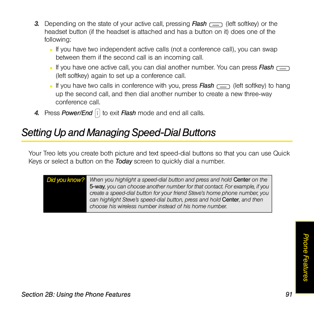 Sprint Nextel 800w manual Setting Up and Managing Speed-Dial Buttons 