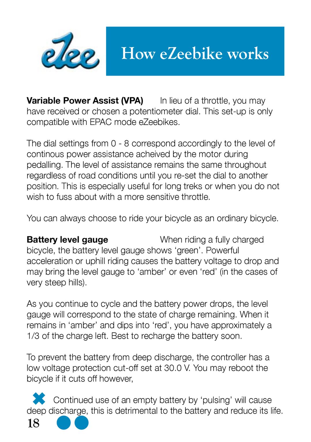 Sprint Nextel Bike user manual How eZeebike works 