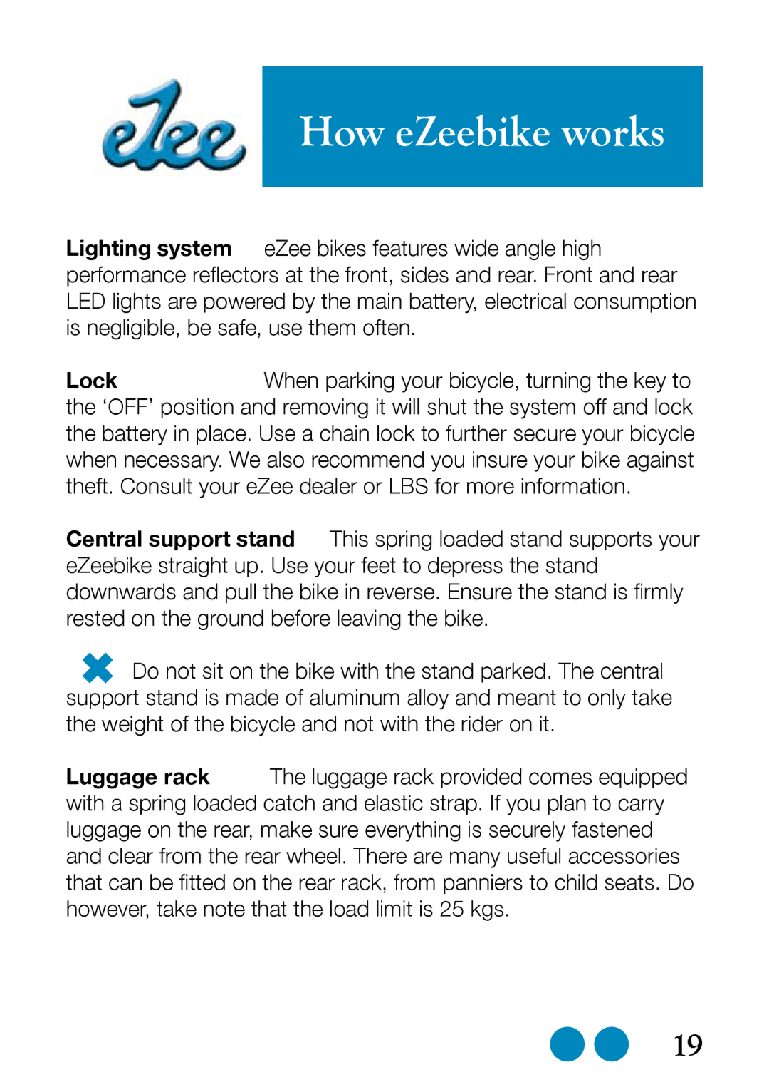 Sprint Nextel Bike user manual How eZeebike works 