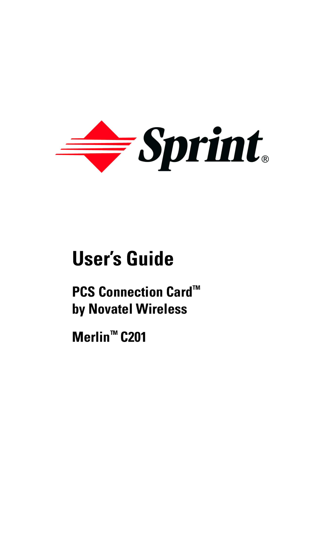 Sprint Nextel C201 manual User’s Guide 