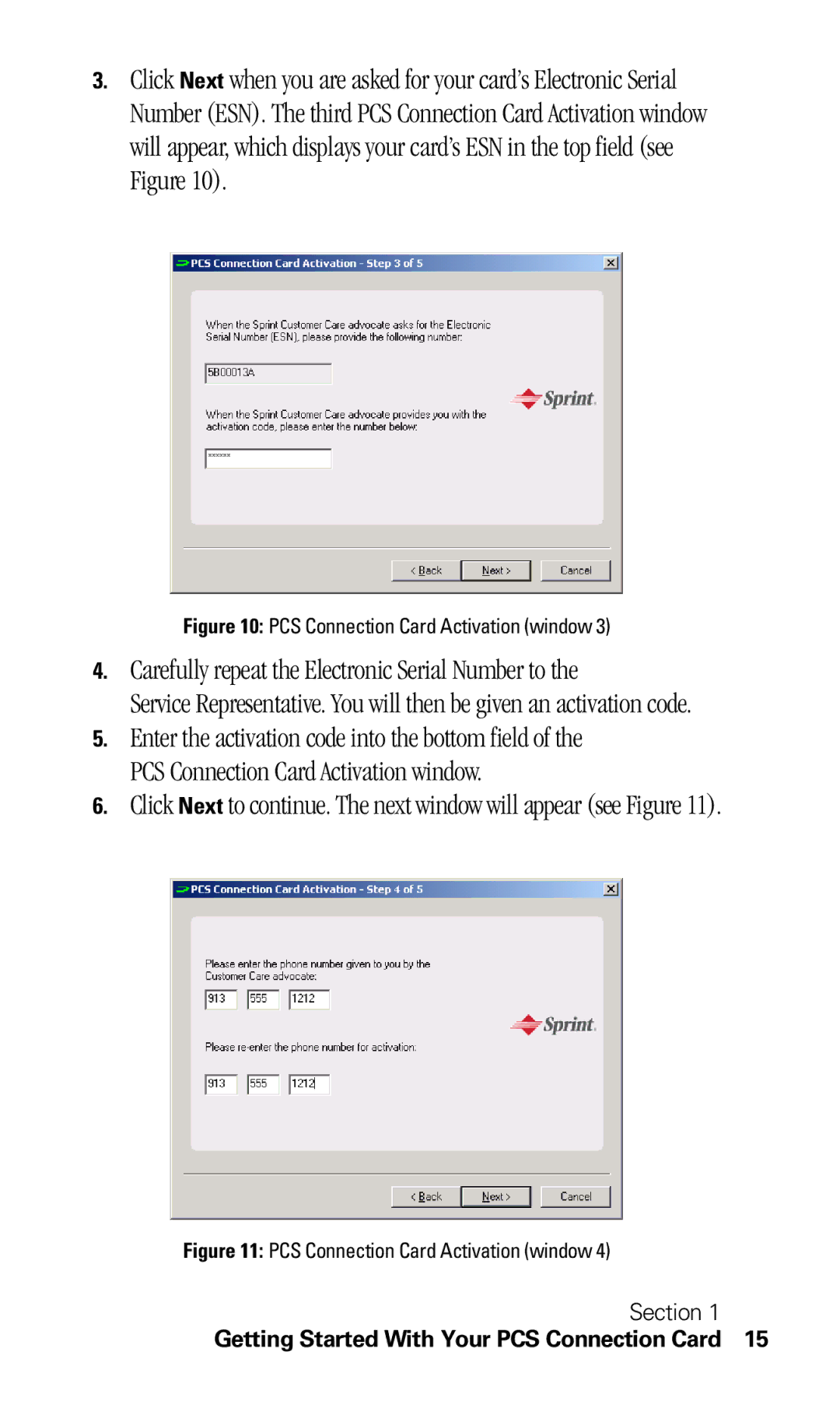 Sprint Nextel C201 manual Carefully repeat the Electronic Serial Number to 