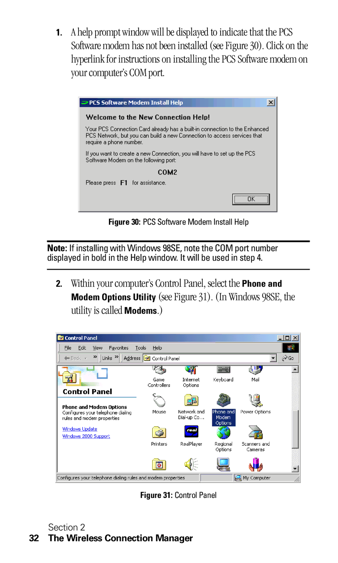 Sprint Nextel C201 manual PCS Software Modem Install Help 