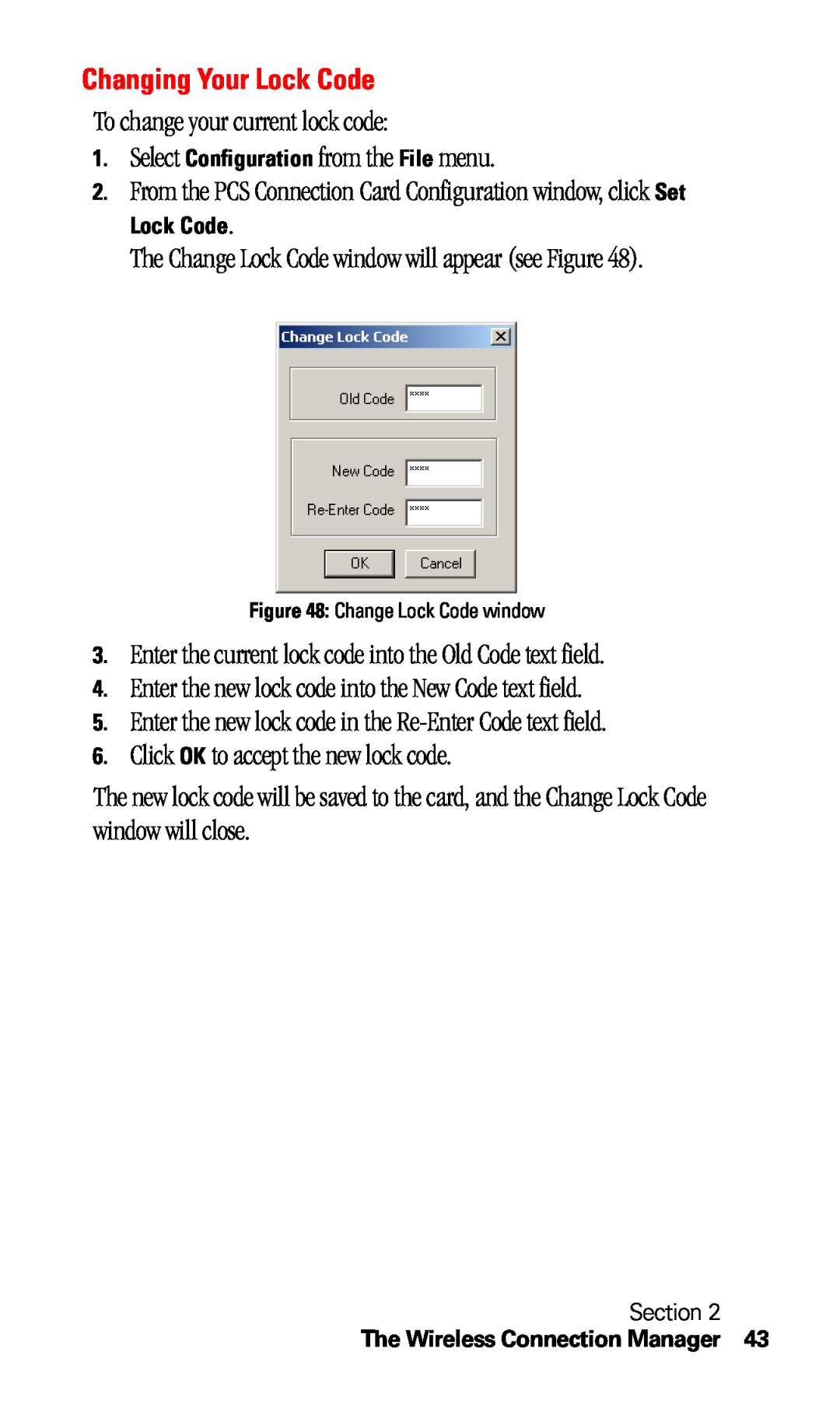 Sprint Nextel C201 manual Changing Your Lock Code 