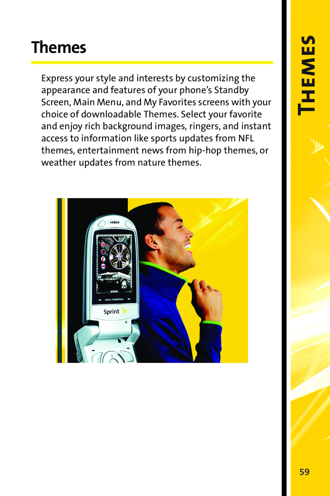 Sprint Nextel CRT Television manual Themes 