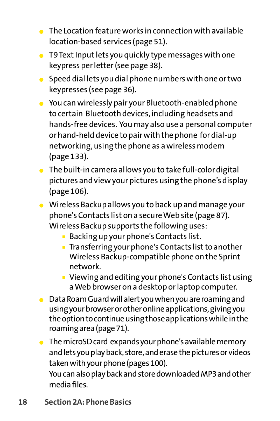 Sprint Nextel H 11/07 manual Phone Basics 