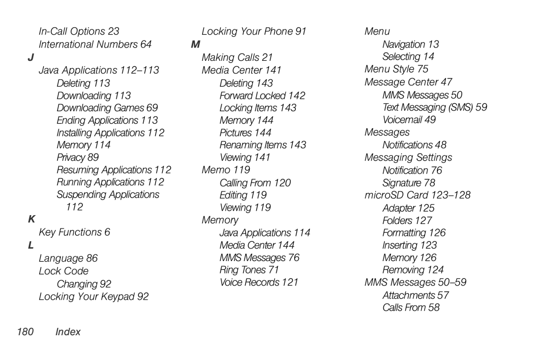 Sprint Nextel i856 manual Text Messaging SMS 