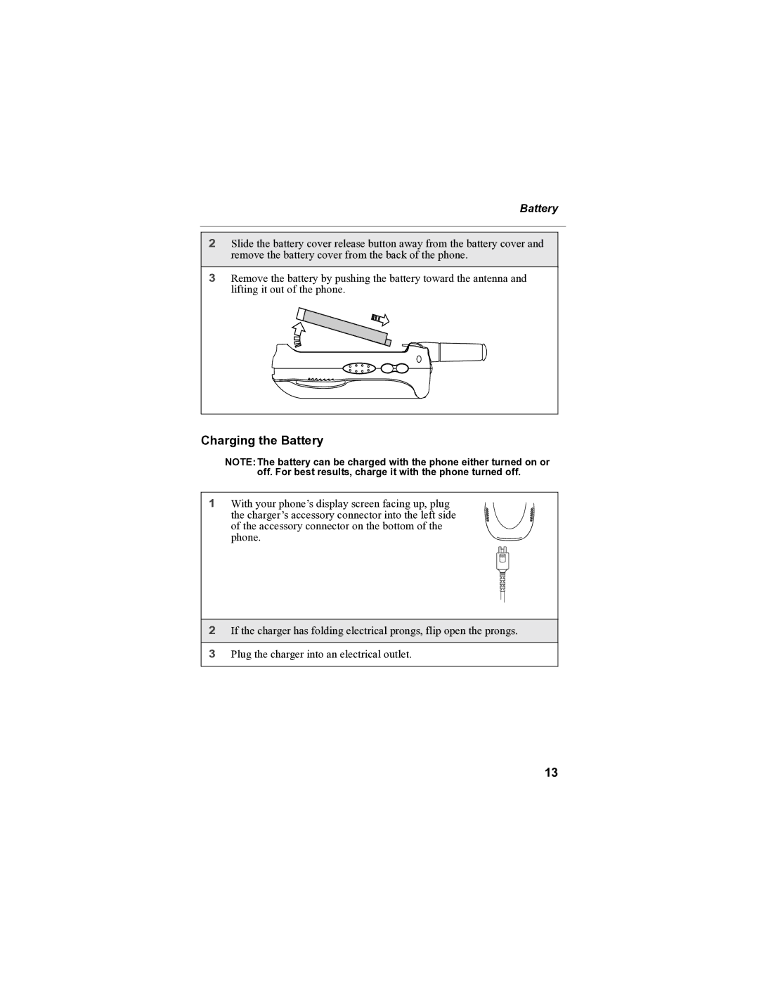 Sprint Nextel i90c manual Charging the Battery 