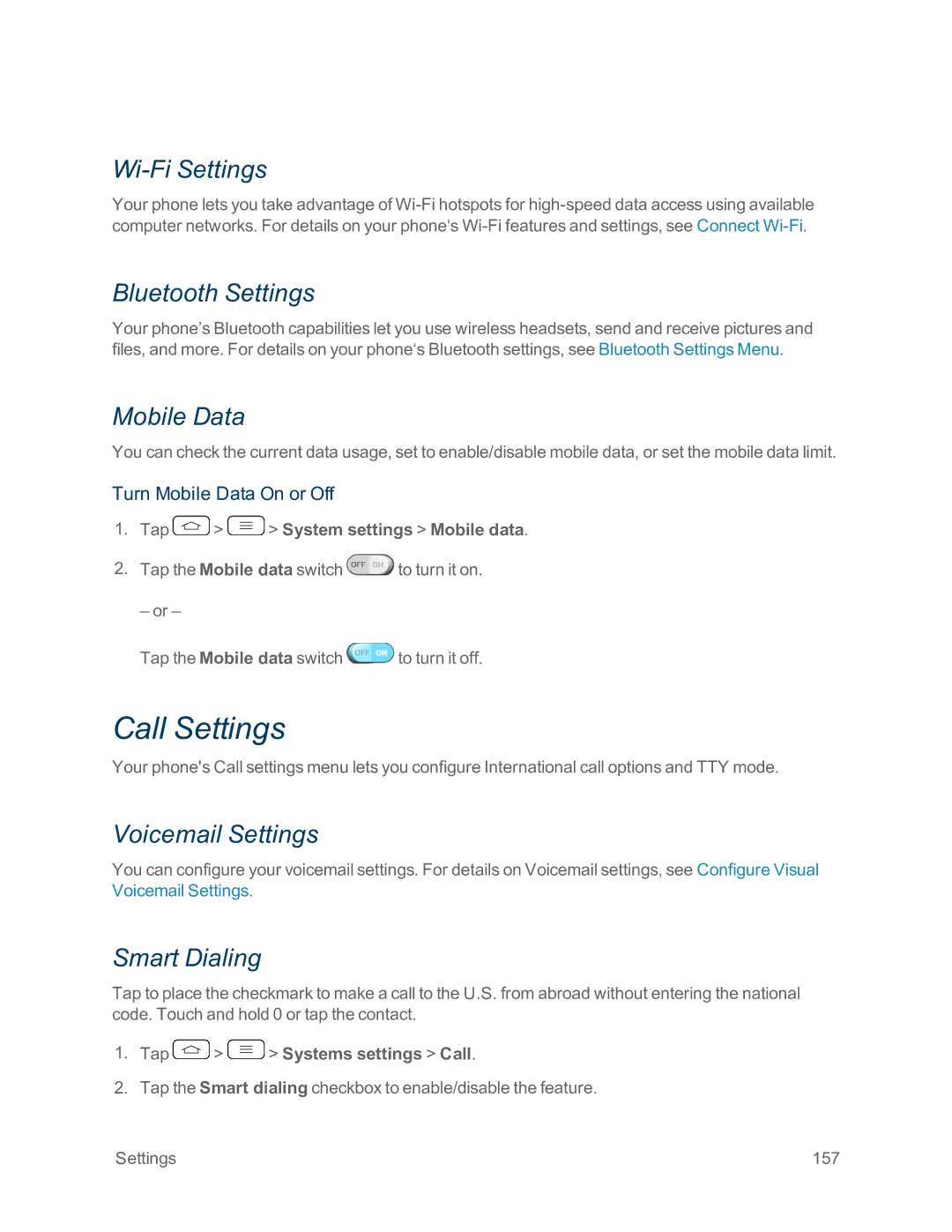 Sprint Nextel LG G2 manual Call Settings 