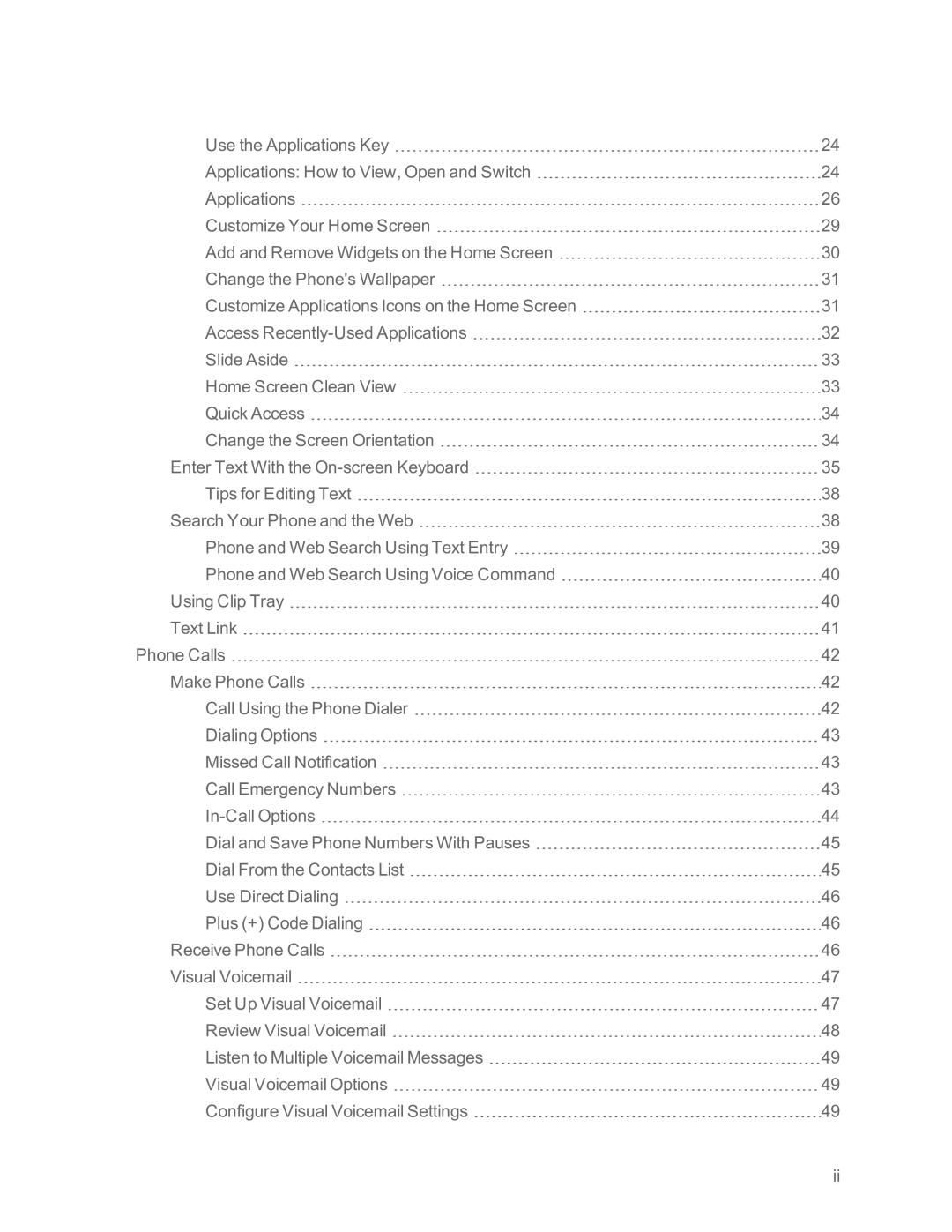 Sprint Nextel LG G2 manual 