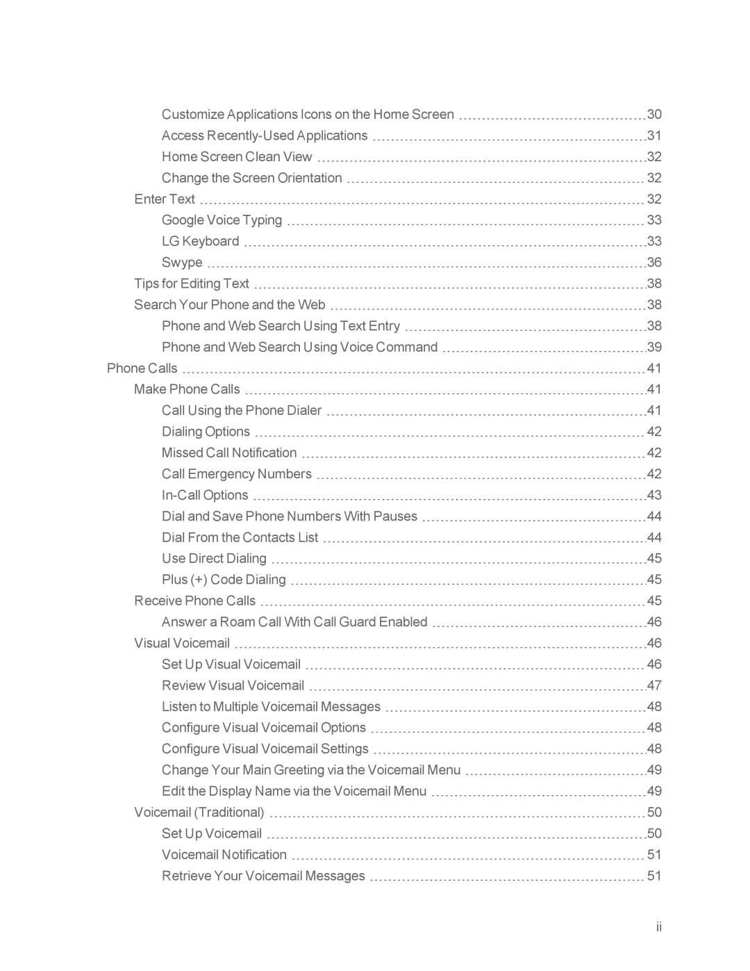 Sprint Nextel LG OPTIMUS F3 manual 