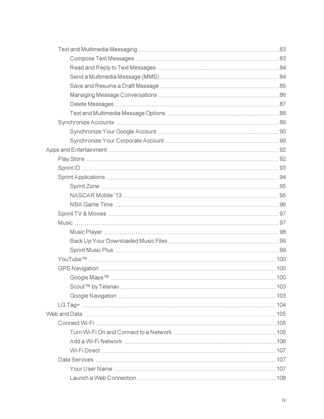 Sprint Nextel LG OPTIMUS F3 manual 