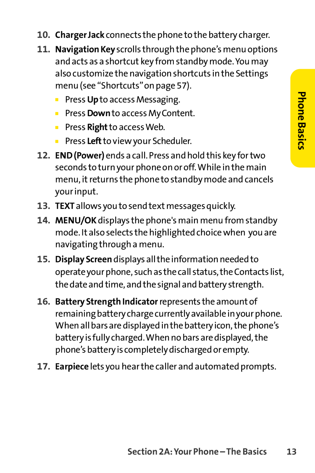 Sprint Nextel LX160 manual Earpiece lets you hear the caller and automated prompts 