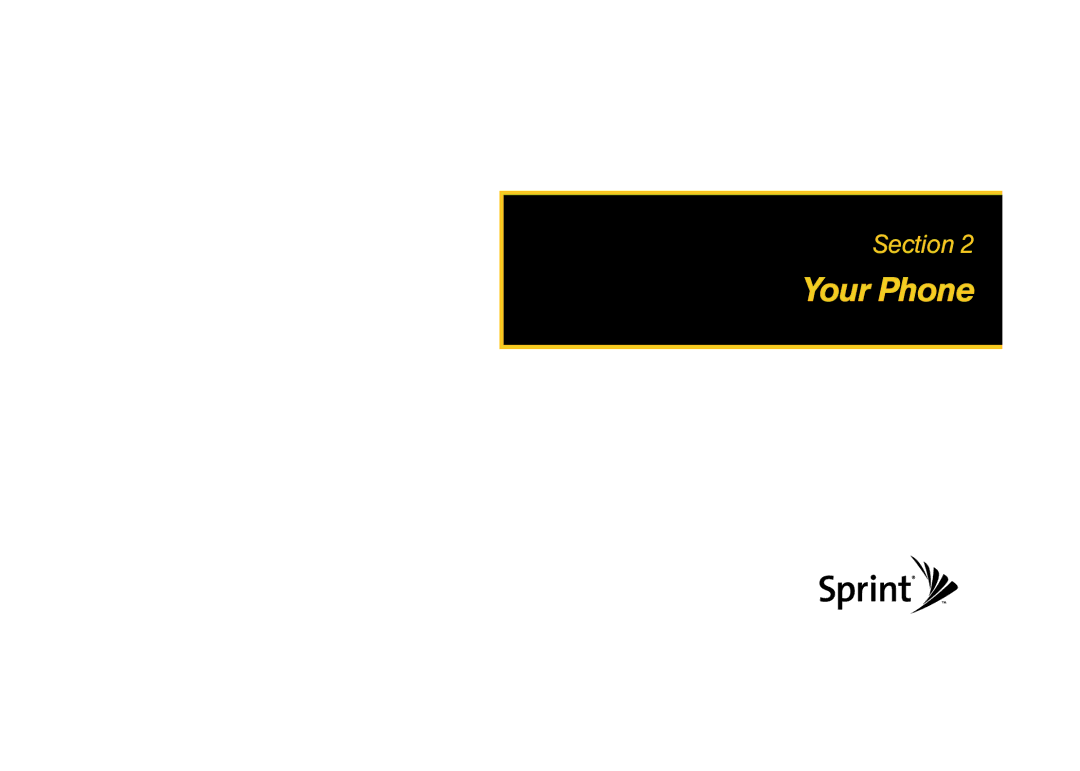 Sprint Nextel M520 manual Your Phone 