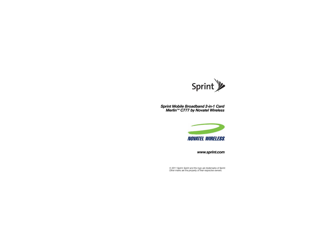 Sprint Nextel Merlin C777 manual 