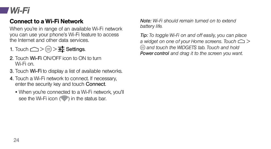 Sprint Nextel MOTO X manual Connect to a Wi-Fi Network 