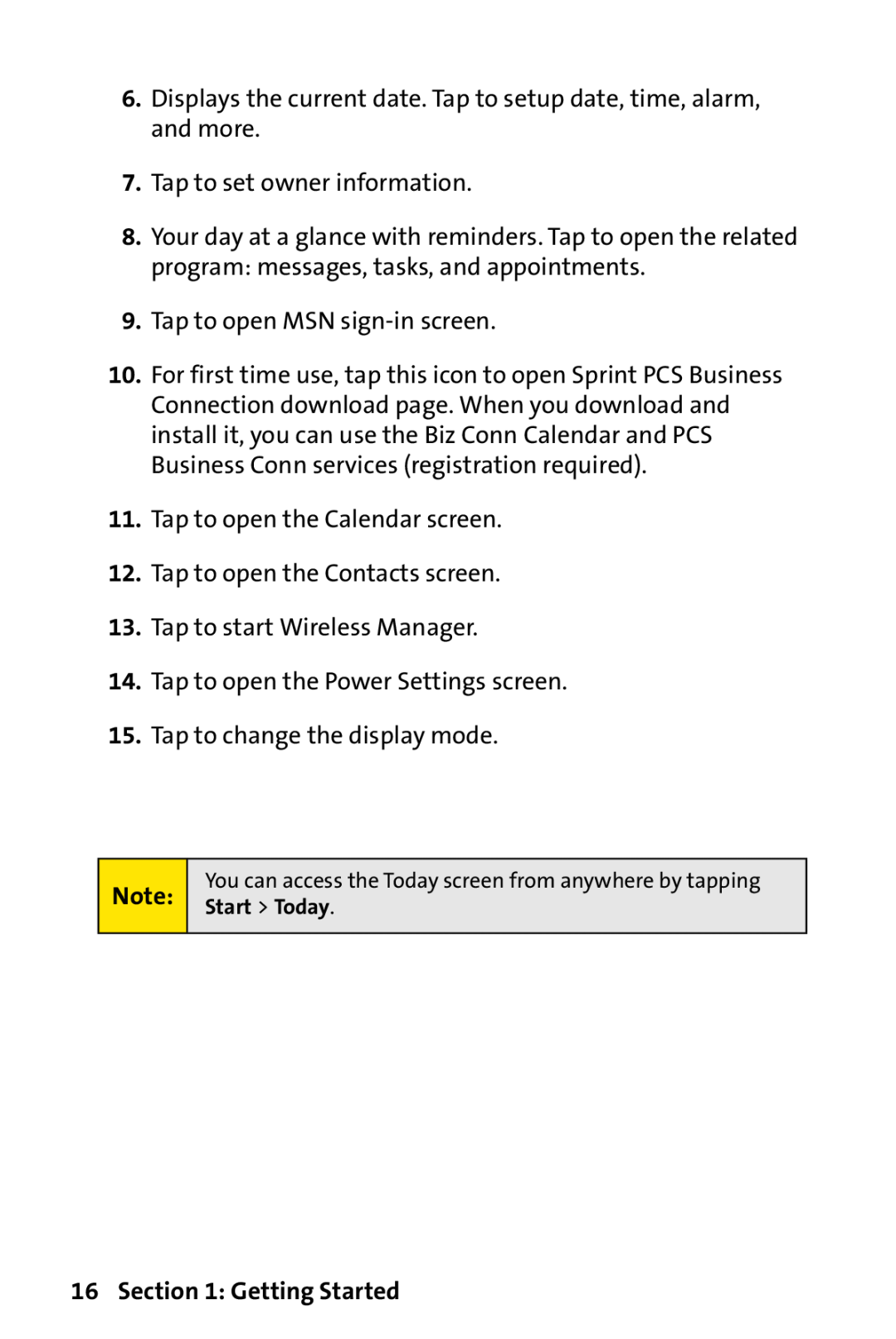Sprint Nextel PPC-6700 manual Getting Started 