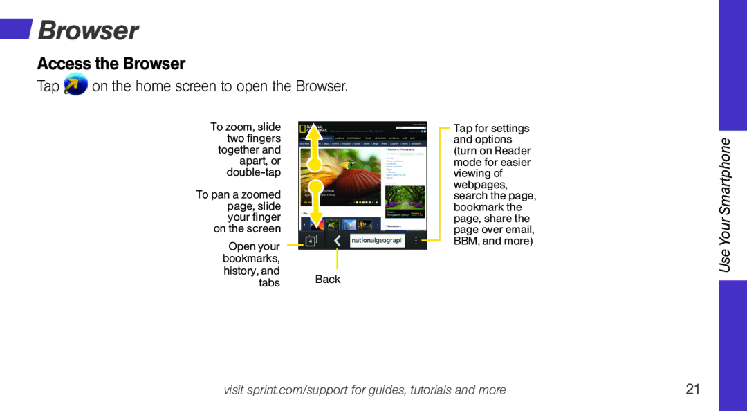 Sprint Nextel Q10 manual Access the Browser 