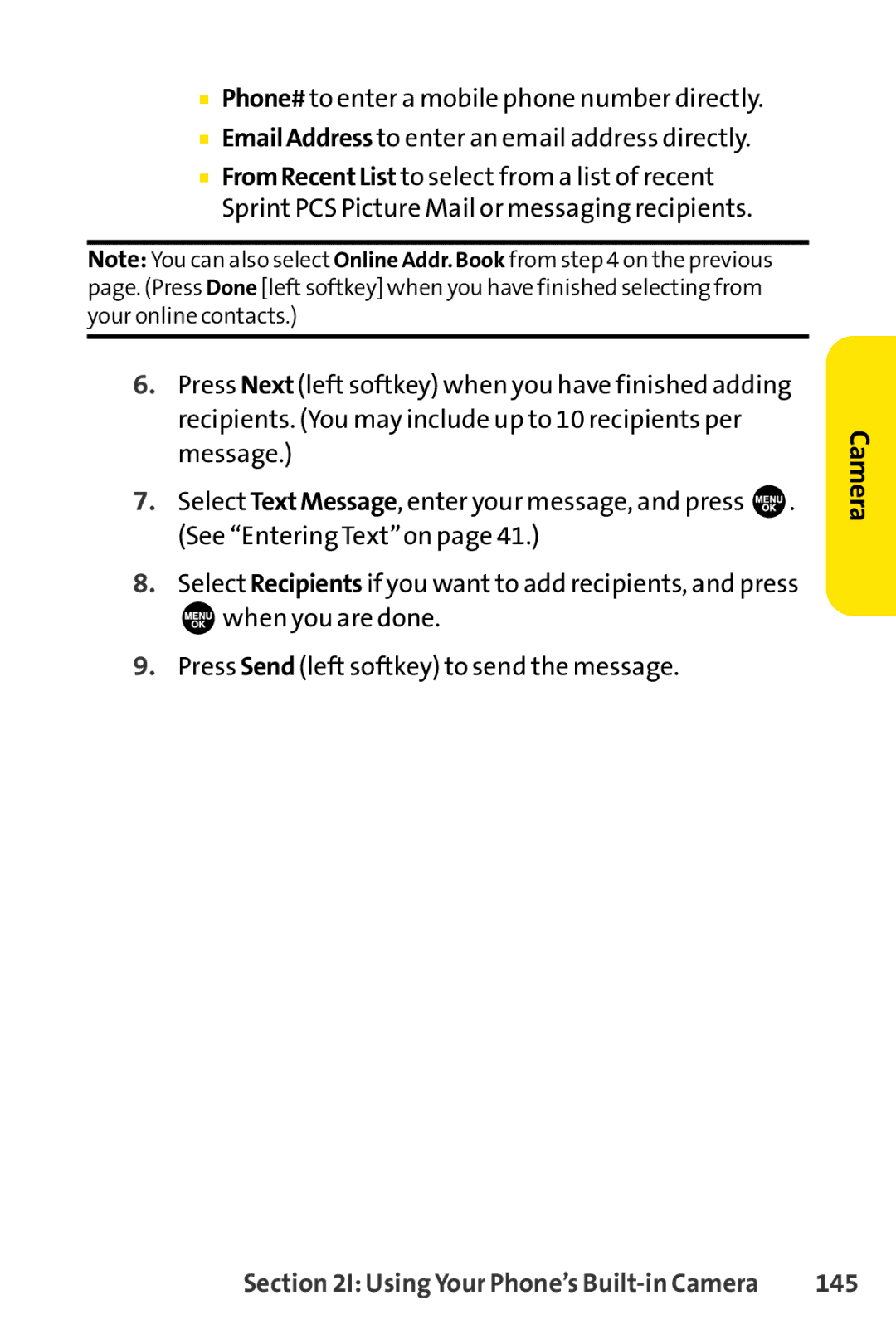 Sprint Nextel SCP-3100 manual 145 