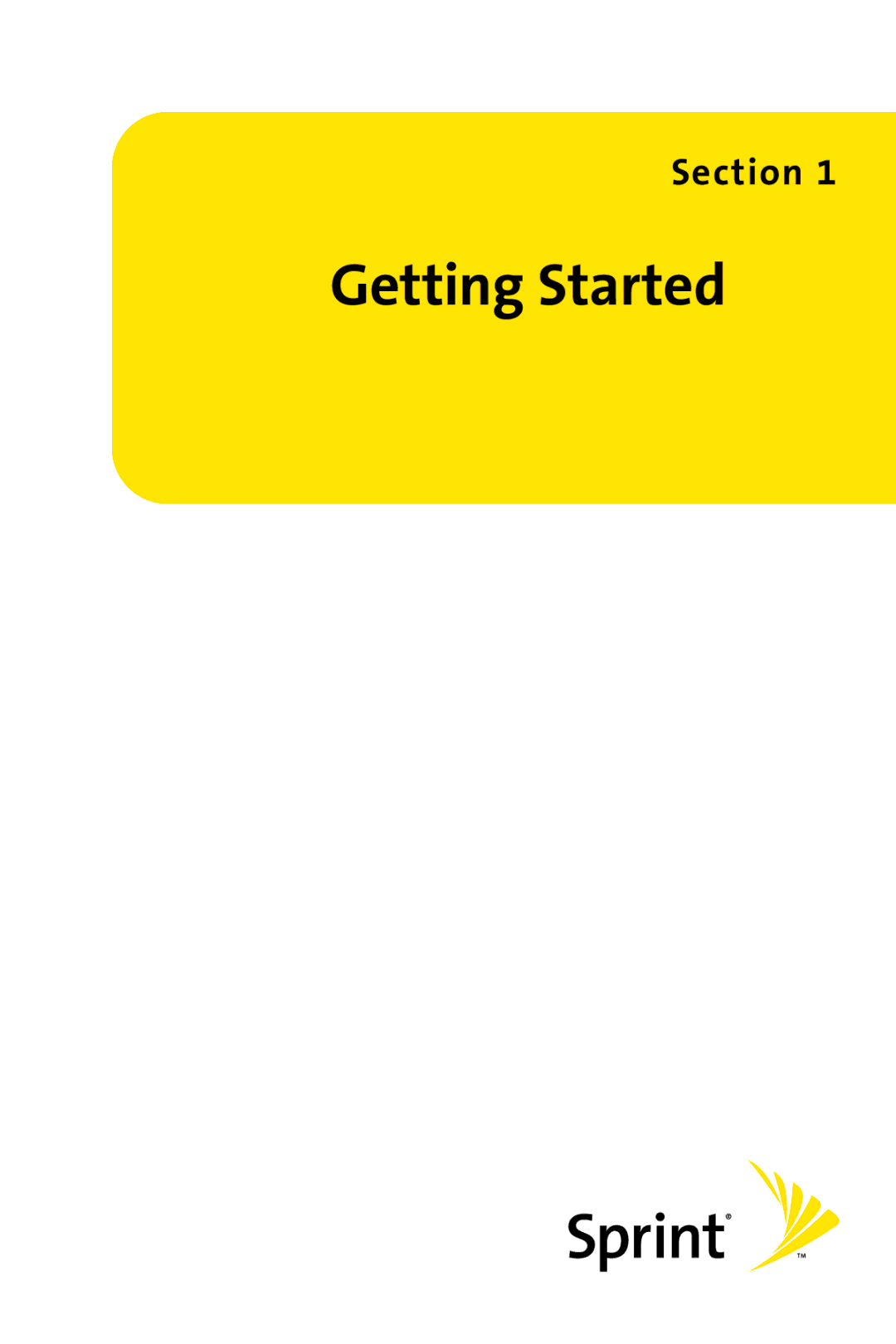 Sprint Nextel SCP-3100 manual Getting Started 