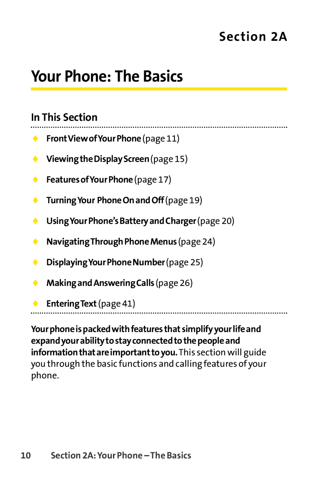 Sprint Nextel SCP-3100 manual Your Phone The Basics 