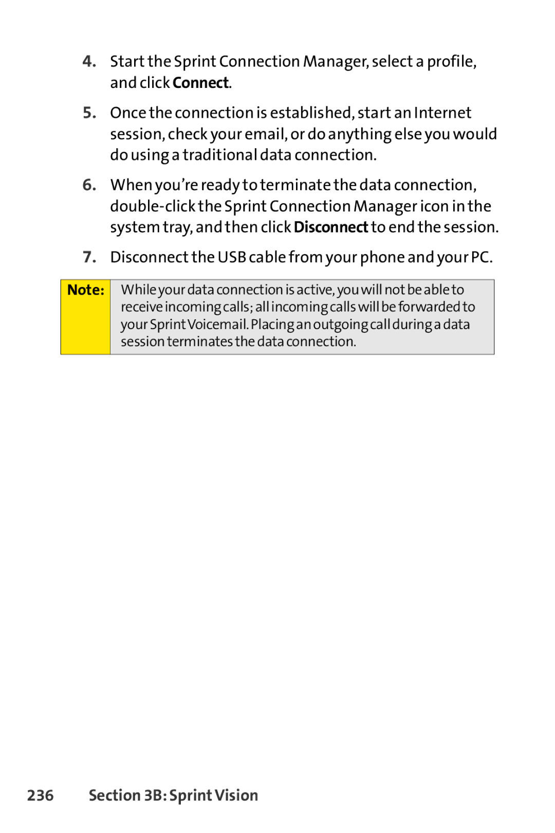 Sprint Nextel SCP-3200 manual Disconnect the USB cable from your phone and your PC 