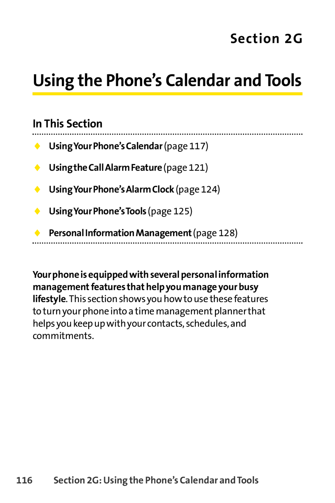 Sprint Nextel SCP-7000 manual Using the Phone’s Calendar and Tools 