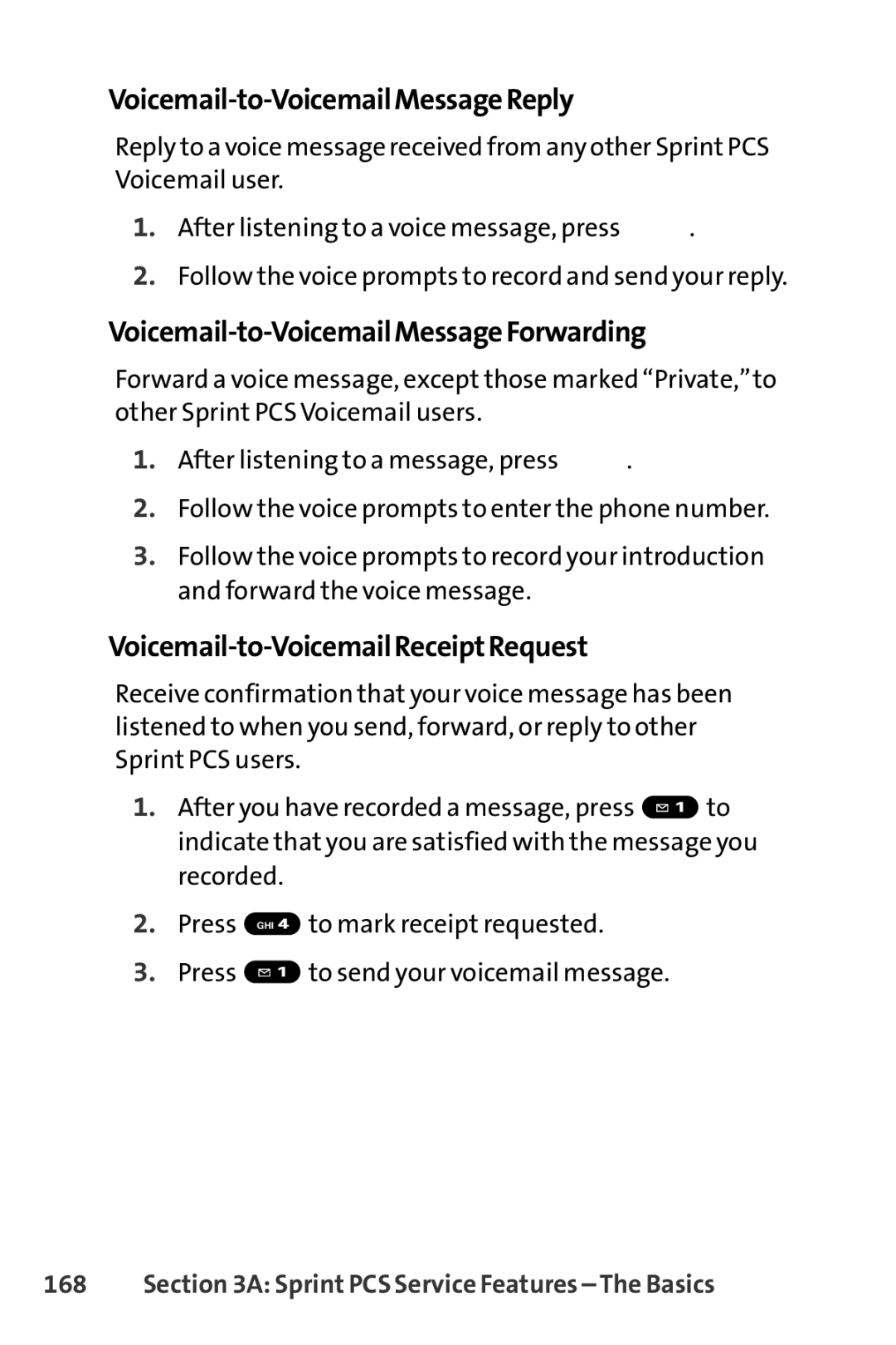 Sprint Nextel SCP-7000 manual Voicemail-to-VoicemailMessageReply, Voicemail-to-VoicemailMessageForwarding 