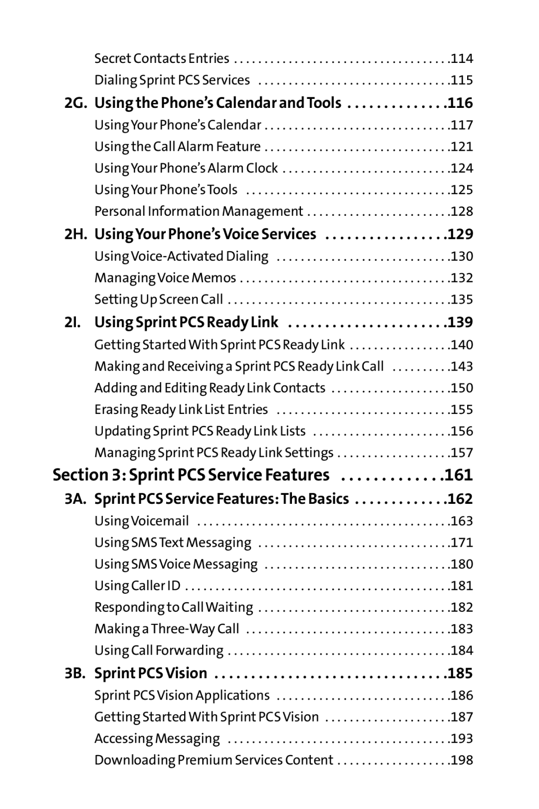 Sprint Nextel SCP-7000 manual 161 