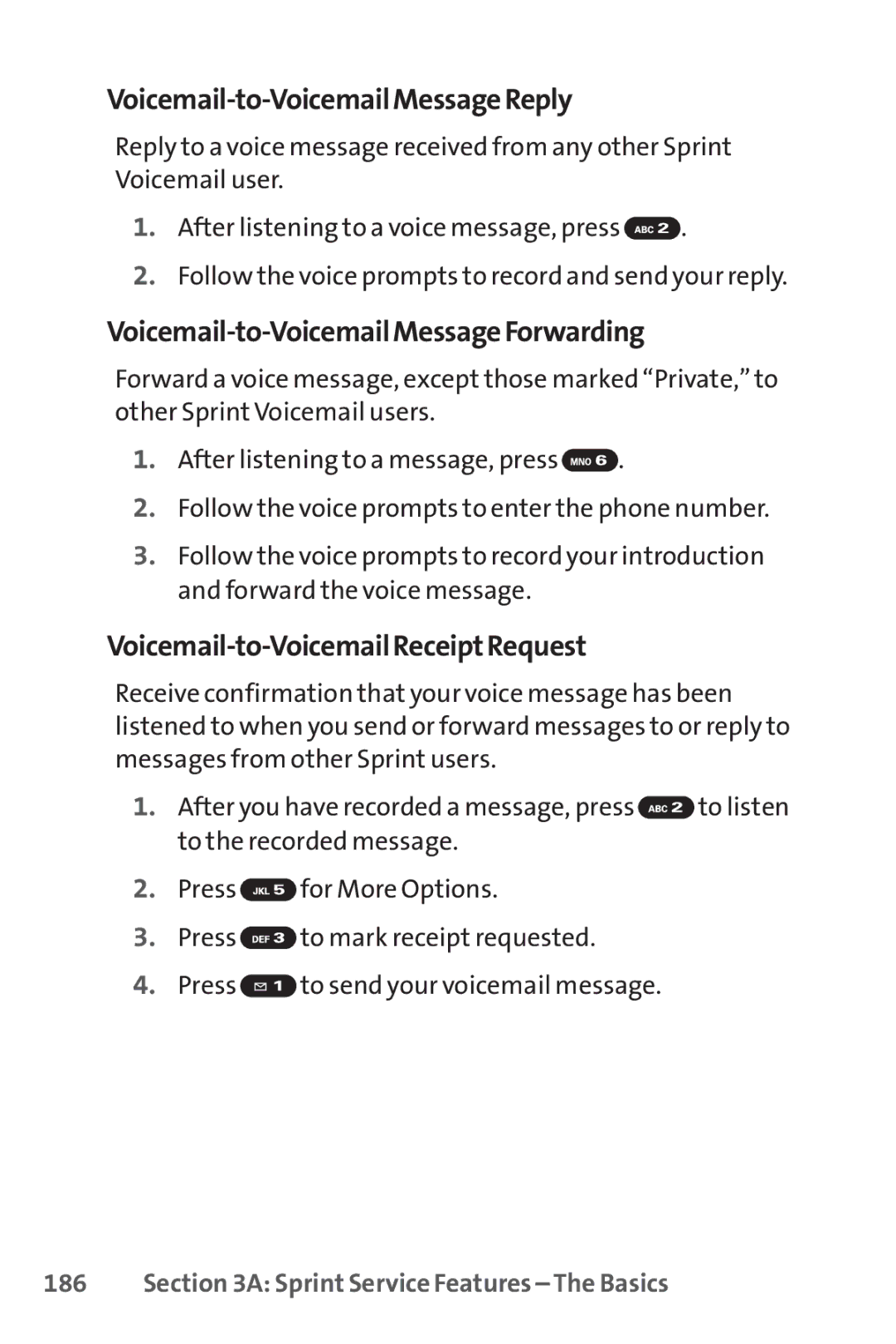 Sprint Nextel SCP-7050 manual Voicemail-to-VoicemailMessageReply, Voicemail-to-VoicemailMessageForwarding 